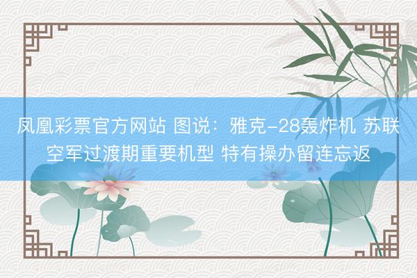 凤凰彩票官方网站 图说：雅克-28轰炸机 苏联空军过渡期重要机型 特有操办留连忘返