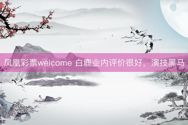 凤凰彩票welcome 白鹿业内评价很好，演技黑马